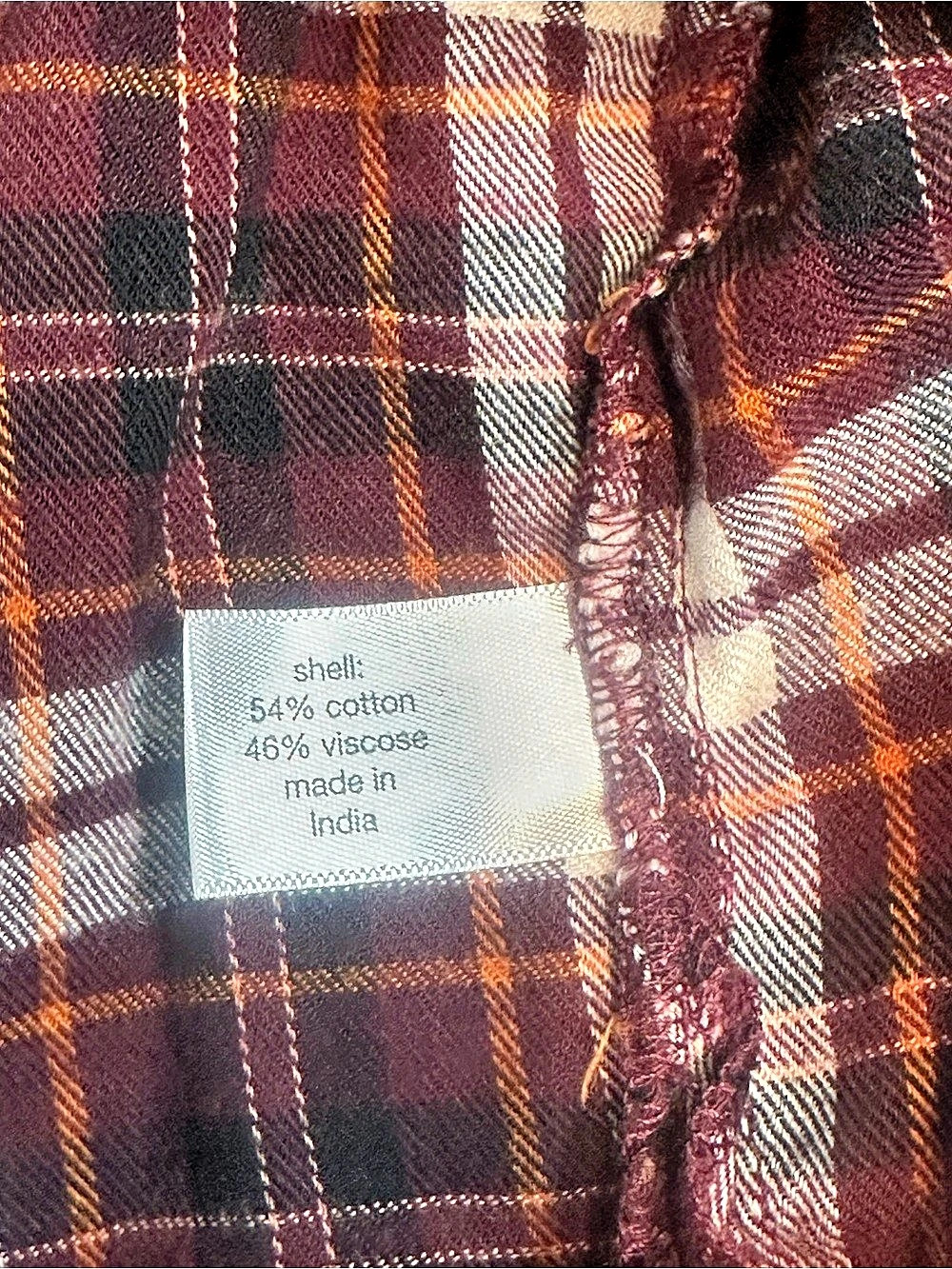 Lane Bryant Plaid Cotton Button Down in Brown & Red Size 14/16